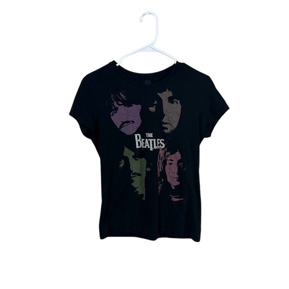 The Beatles Black Band Tee Juniors size XL - Picture 1 of 7